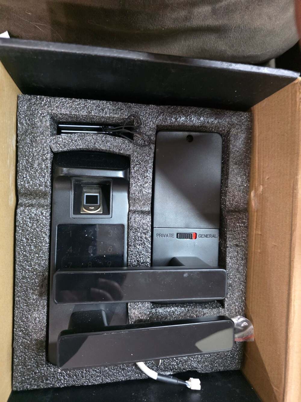 HARFO A01 smart lock keypad fingerprint black